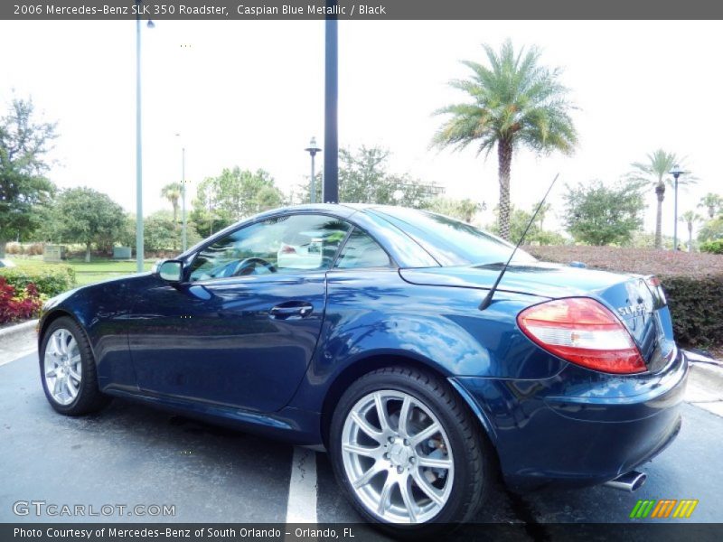 Caspian Blue Metallic / Black 2006 Mercedes-Benz SLK 350 Roadster
