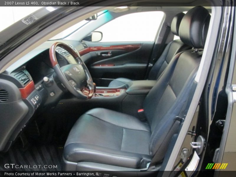 Obsidian Black / Black 2007 Lexus LS 460