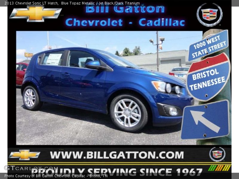 Blue Topaz Metallic / Jet Black/Dark Titanium 2013 Chevrolet Sonic LT Hatch