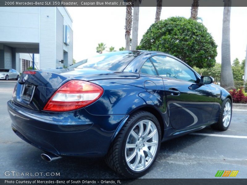 Caspian Blue Metallic / Black 2006 Mercedes-Benz SLK 350 Roadster