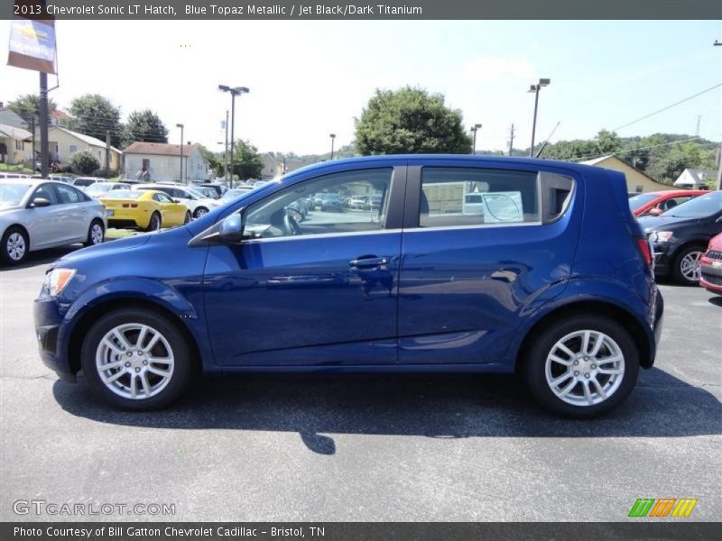 Blue Topaz Metallic / Jet Black/Dark Titanium 2013 Chevrolet Sonic LT Hatch