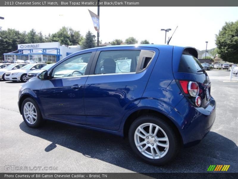 Blue Topaz Metallic / Jet Black/Dark Titanium 2013 Chevrolet Sonic LT Hatch