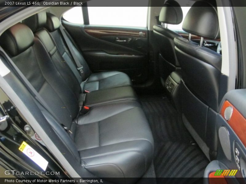 Obsidian Black / Black 2007 Lexus LS 460