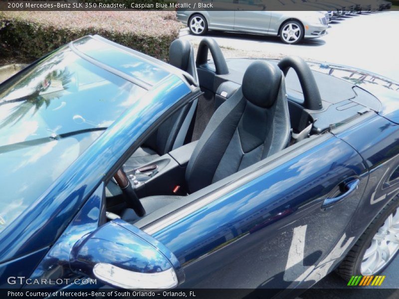 Caspian Blue Metallic / Black 2006 Mercedes-Benz SLK 350 Roadster