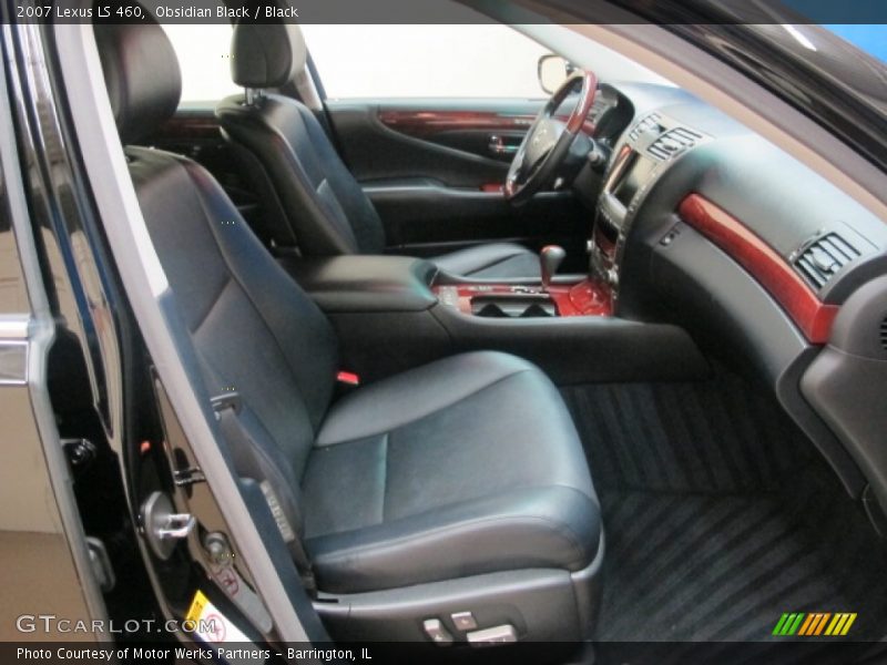 Obsidian Black / Black 2007 Lexus LS 460