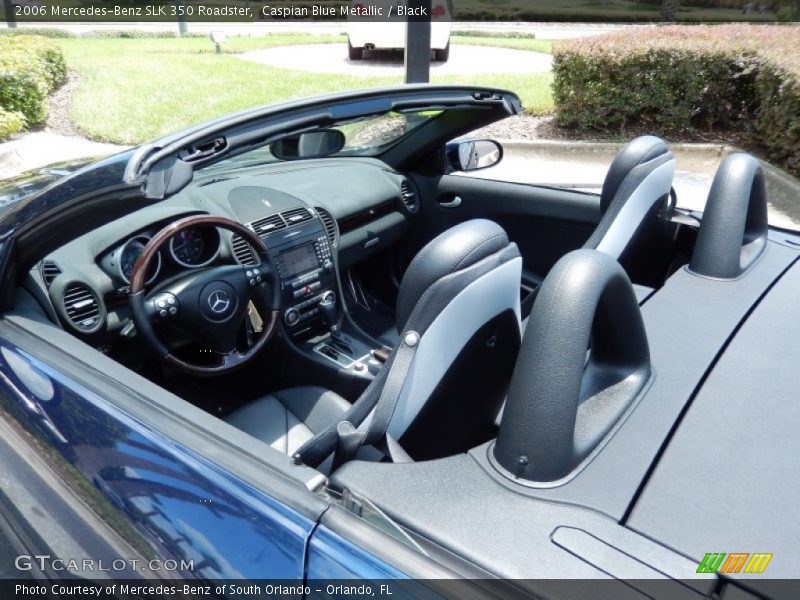 Caspian Blue Metallic / Black 2006 Mercedes-Benz SLK 350 Roadster
