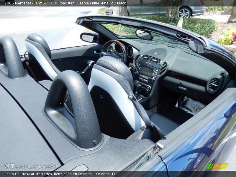 Caspian Blue Metallic / Black 2006 Mercedes-Benz SLK 350 Roadster