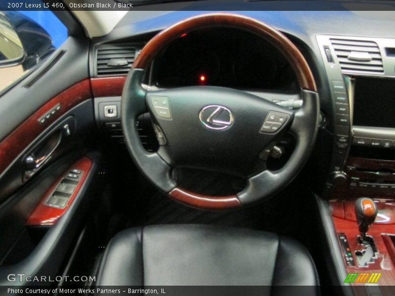 Obsidian Black / Black 2007 Lexus LS 460