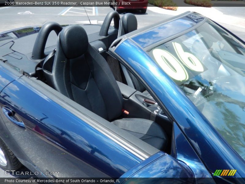 Caspian Blue Metallic / Black 2006 Mercedes-Benz SLK 350 Roadster