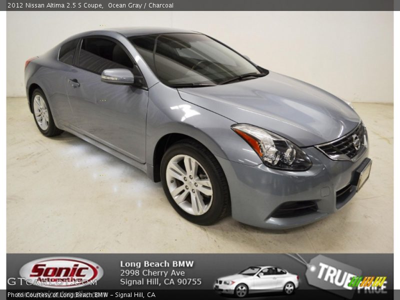 Ocean Gray / Charcoal 2012 Nissan Altima 2.5 S Coupe