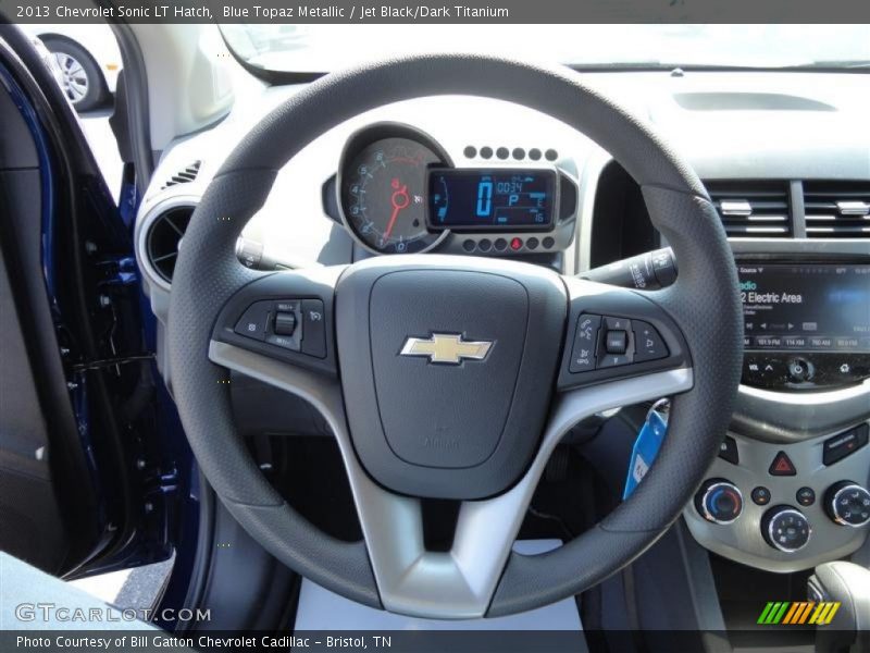Blue Topaz Metallic / Jet Black/Dark Titanium 2013 Chevrolet Sonic LT Hatch