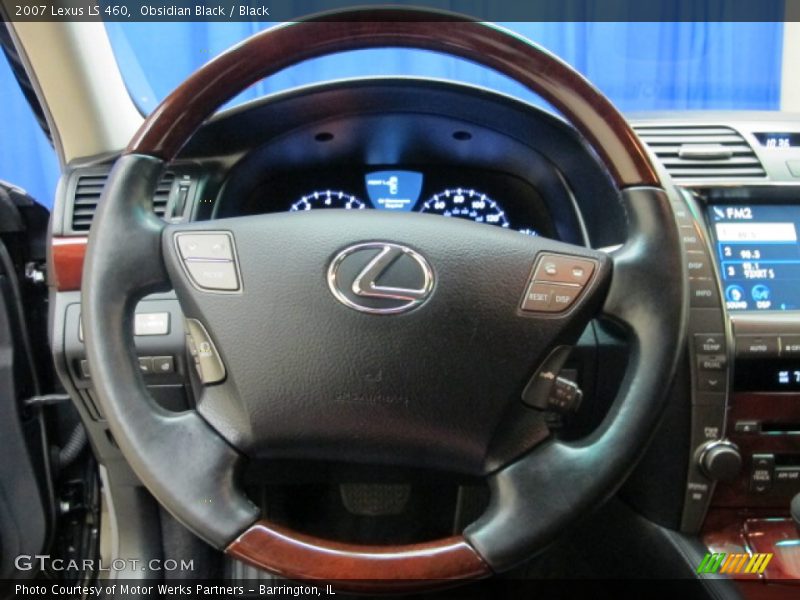Obsidian Black / Black 2007 Lexus LS 460