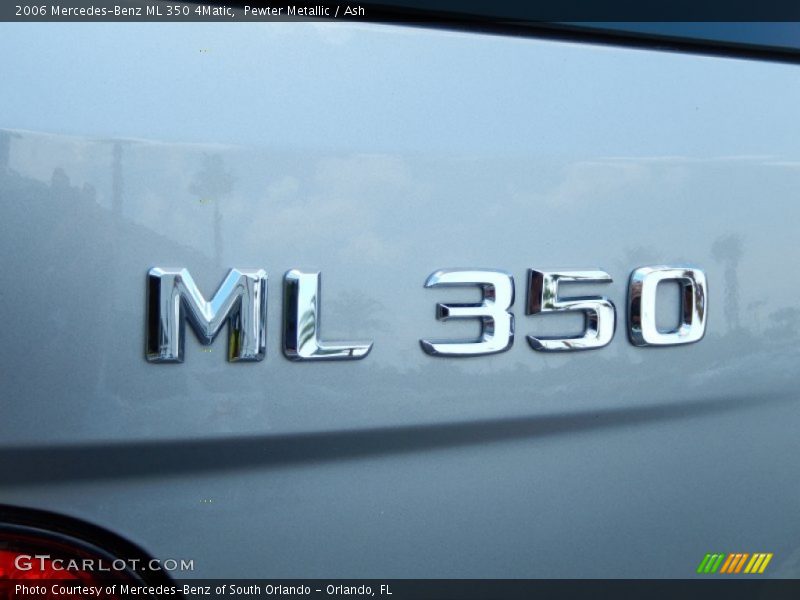 Pewter Metallic / Ash 2006 Mercedes-Benz ML 350 4Matic