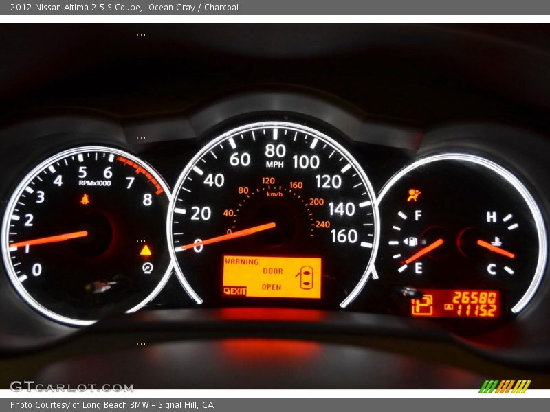 Ocean Gray / Charcoal 2012 Nissan Altima 2.5 S Coupe