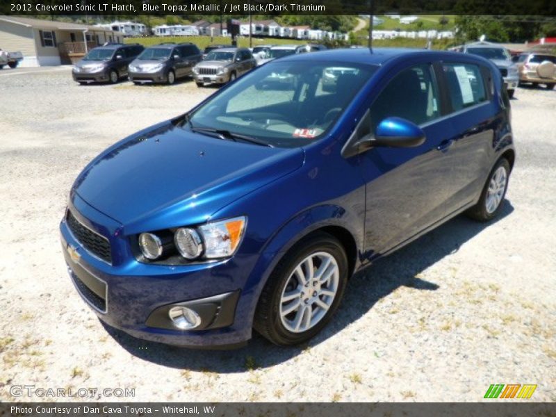 Blue Topaz Metallic / Jet Black/Dark Titanium 2012 Chevrolet Sonic LT Hatch