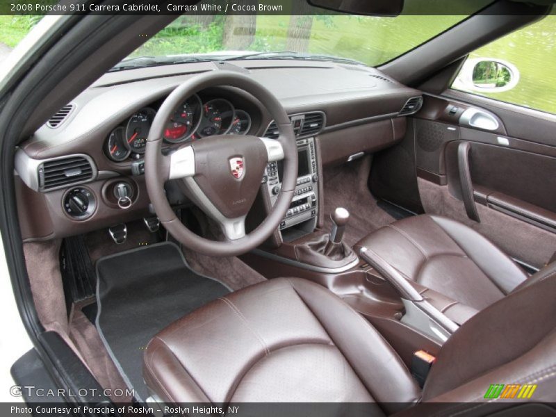  2008 911 Carrera Cabriolet Cocoa Brown Interior