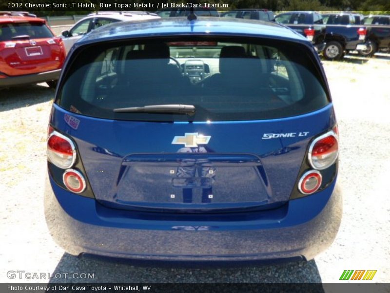 Blue Topaz Metallic / Jet Black/Dark Titanium 2012 Chevrolet Sonic LT Hatch