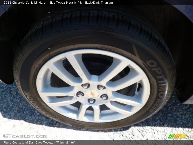 Blue Topaz Metallic / Jet Black/Dark Titanium 2012 Chevrolet Sonic LT Hatch