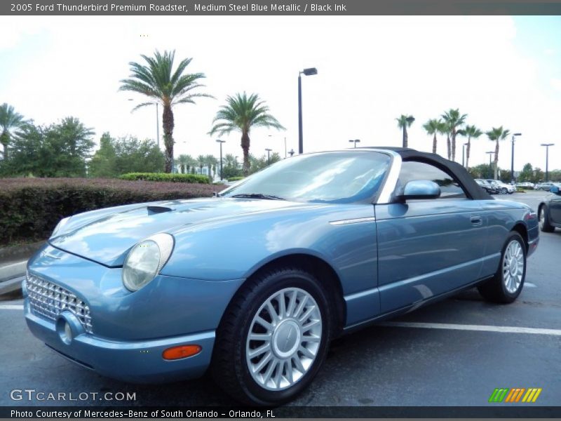 Medium Steel Blue Metallic / Black Ink 2005 Ford Thunderbird Premium Roadster