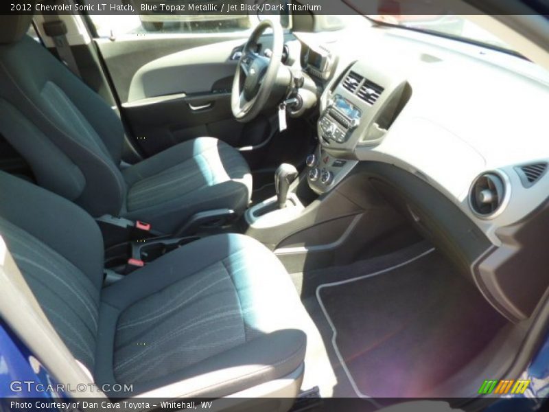 Blue Topaz Metallic / Jet Black/Dark Titanium 2012 Chevrolet Sonic LT Hatch