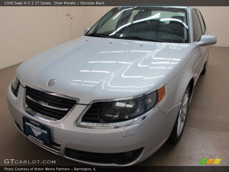 Silver Metallic / Obsidian Black 2006 Saab 9-5 2.3T Sedan