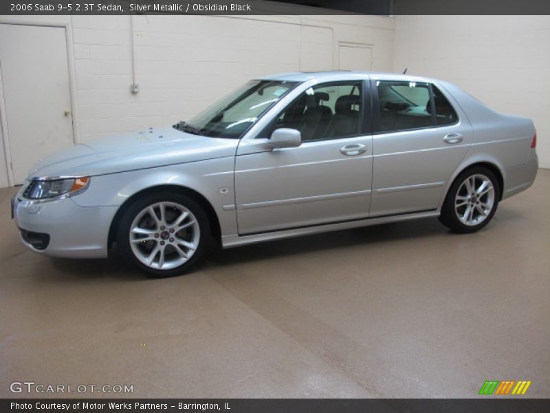 Silver Metallic / Obsidian Black 2006 Saab 9-5 2.3T Sedan