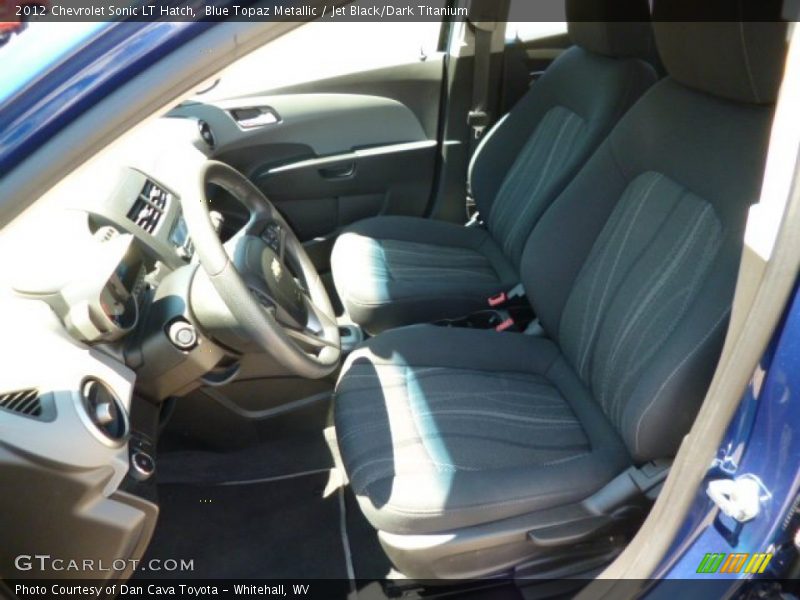 Blue Topaz Metallic / Jet Black/Dark Titanium 2012 Chevrolet Sonic LT Hatch