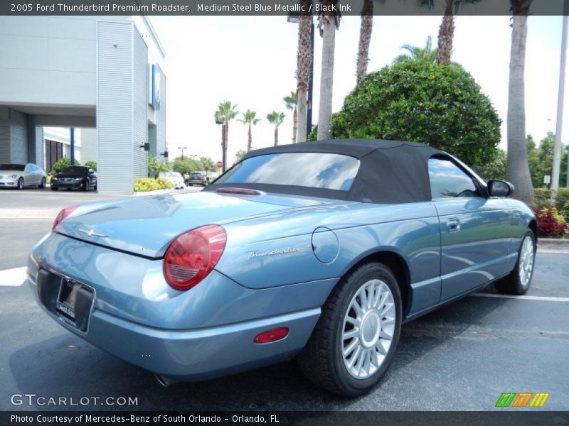 Medium Steel Blue Metallic / Black Ink 2005 Ford Thunderbird Premium Roadster