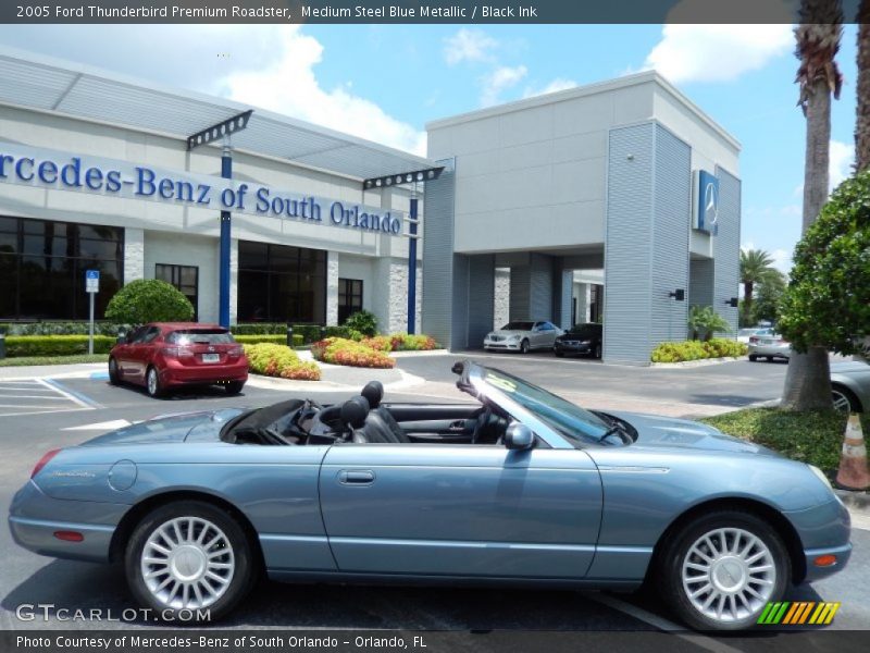 Medium Steel Blue Metallic / Black Ink 2005 Ford Thunderbird Premium Roadster