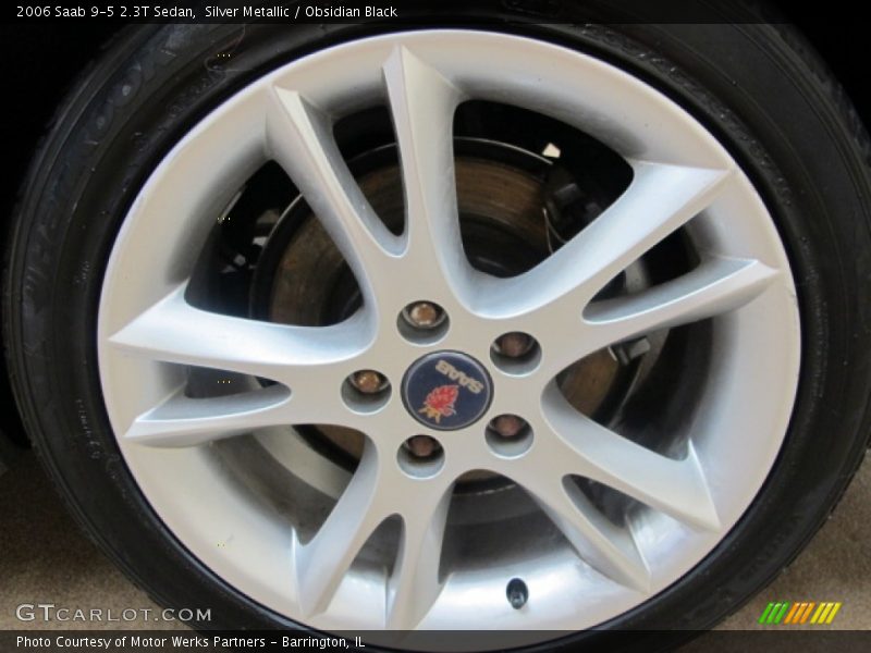Silver Metallic / Obsidian Black 2006 Saab 9-5 2.3T Sedan