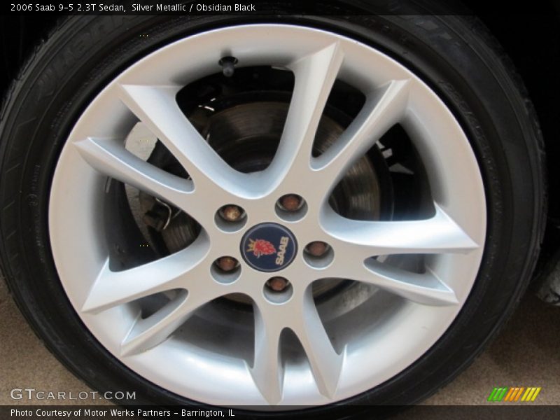 Silver Metallic / Obsidian Black 2006 Saab 9-5 2.3T Sedan