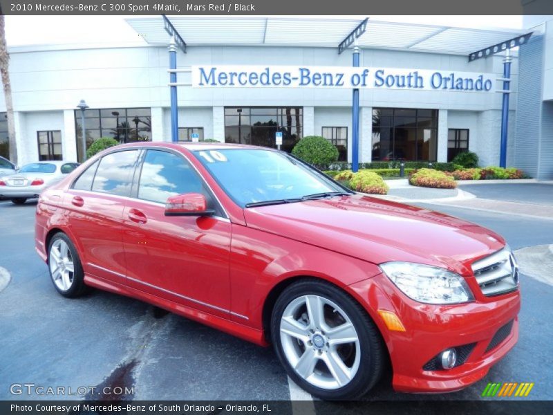 Mars Red / Black 2010 Mercedes-Benz C 300 Sport 4Matic