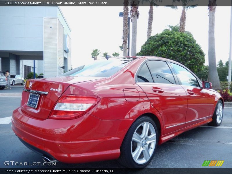 Mars Red / Black 2010 Mercedes-Benz C 300 Sport 4Matic