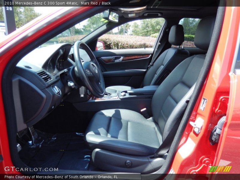 Mars Red / Black 2010 Mercedes-Benz C 300 Sport 4Matic