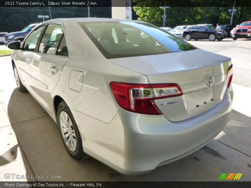 Classic Silver Metallic / Ash 2013 Toyota Camry L