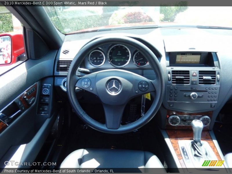 Mars Red / Black 2010 Mercedes-Benz C 300 Sport 4Matic