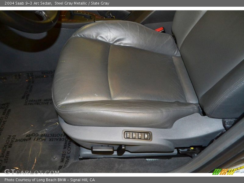 Steel Gray Metallic / Slate Gray 2004 Saab 9-3 Arc Sedan