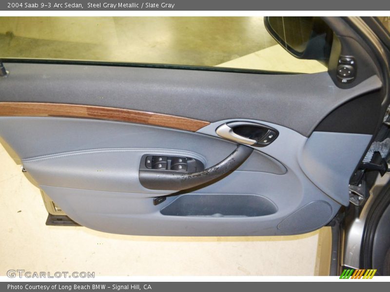 Steel Gray Metallic / Slate Gray 2004 Saab 9-3 Arc Sedan