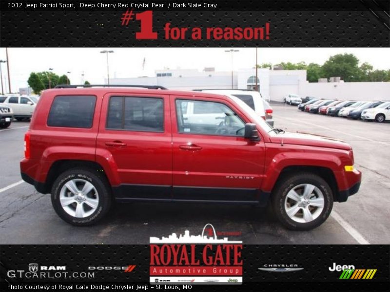 Deep Cherry Red Crystal Pearl / Dark Slate Gray 2012 Jeep Patriot Sport