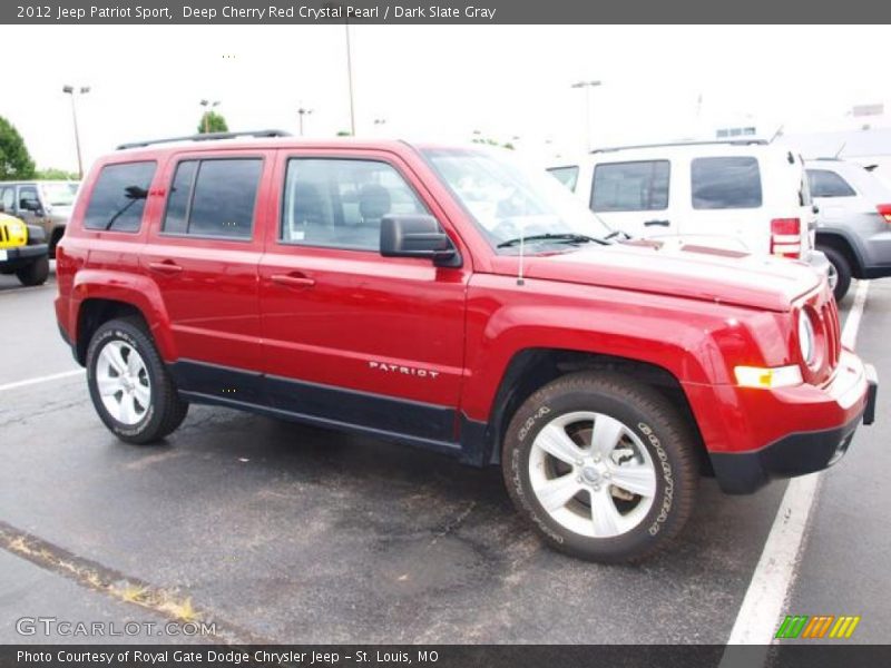 Deep Cherry Red Crystal Pearl / Dark Slate Gray 2012 Jeep Patriot Sport
