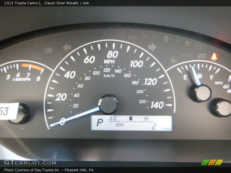 Classic Silver Metallic / Ash 2013 Toyota Camry L