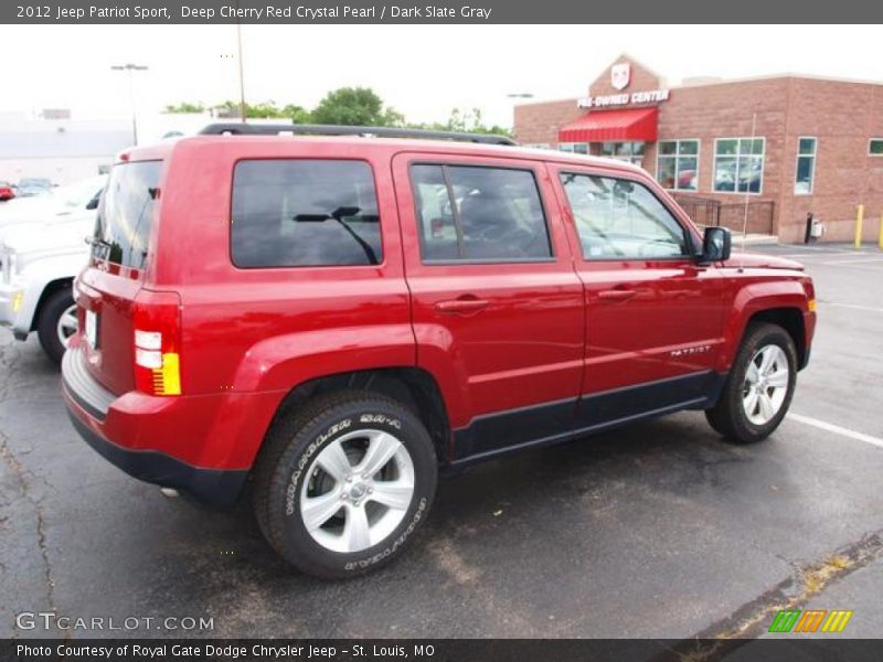 Deep Cherry Red Crystal Pearl / Dark Slate Gray 2012 Jeep Patriot Sport