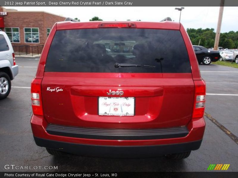 Deep Cherry Red Crystal Pearl / Dark Slate Gray 2012 Jeep Patriot Sport
