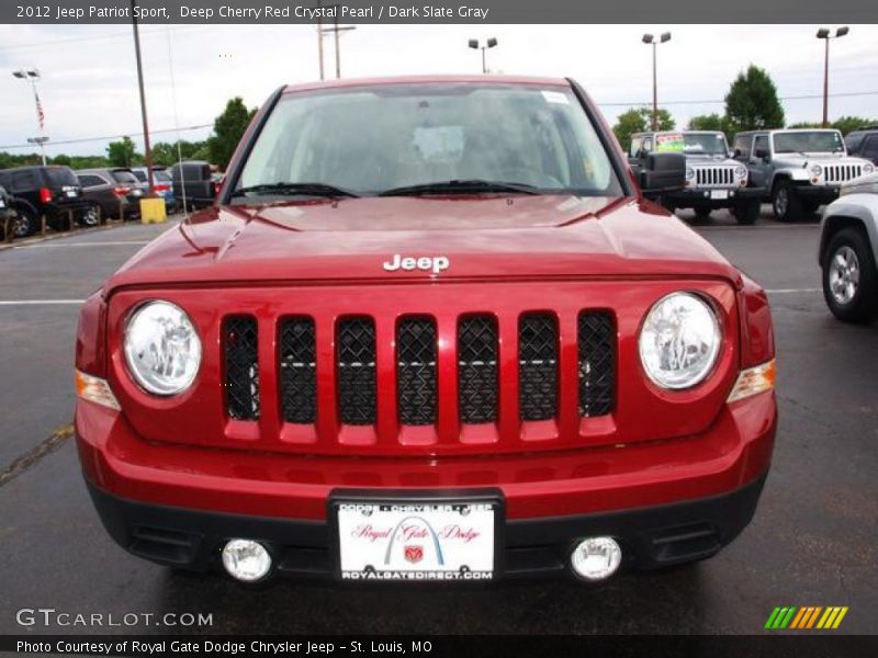 Deep Cherry Red Crystal Pearl / Dark Slate Gray 2012 Jeep Patriot Sport