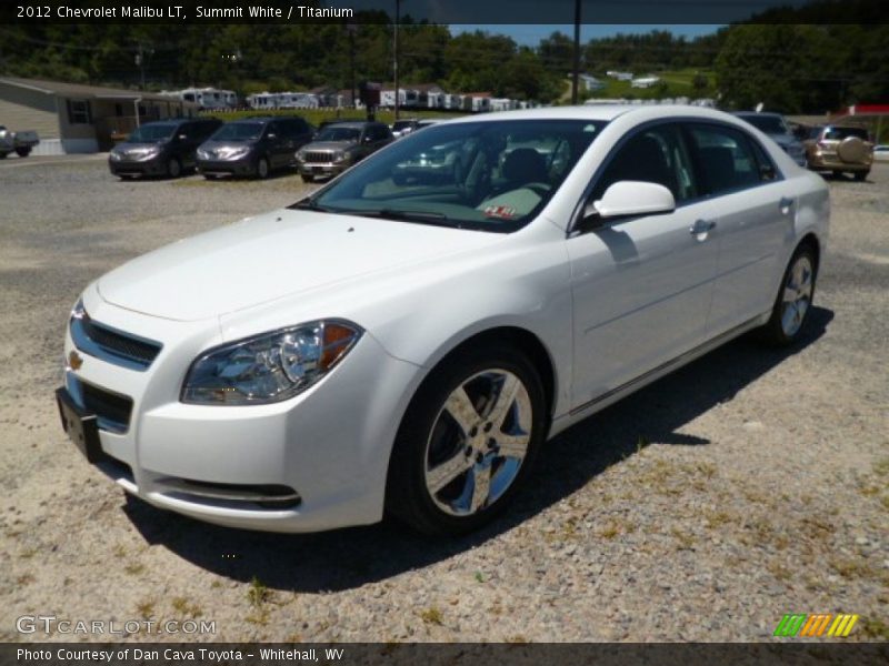 Summit White / Titanium 2012 Chevrolet Malibu LT