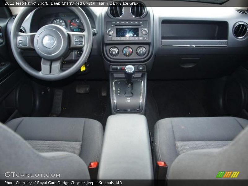 Deep Cherry Red Crystal Pearl / Dark Slate Gray 2012 Jeep Patriot Sport