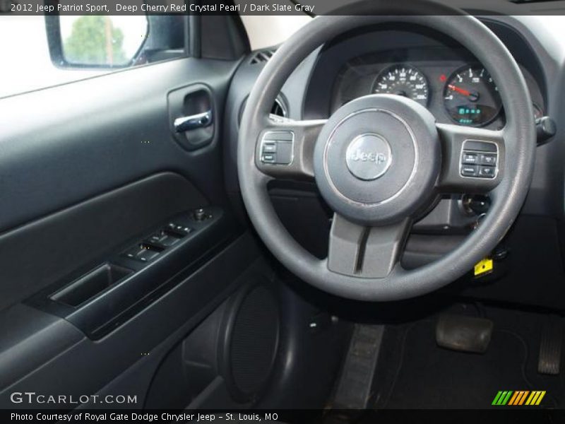 Deep Cherry Red Crystal Pearl / Dark Slate Gray 2012 Jeep Patriot Sport