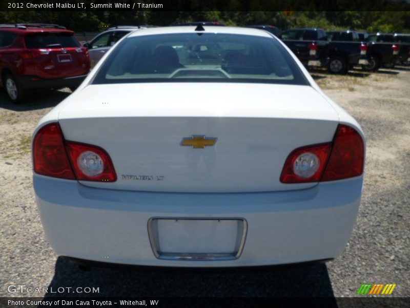 Summit White / Titanium 2012 Chevrolet Malibu LT