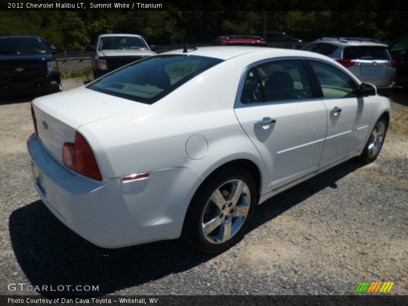 Summit White / Titanium 2012 Chevrolet Malibu LT