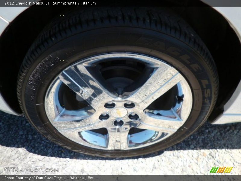Summit White / Titanium 2012 Chevrolet Malibu LT